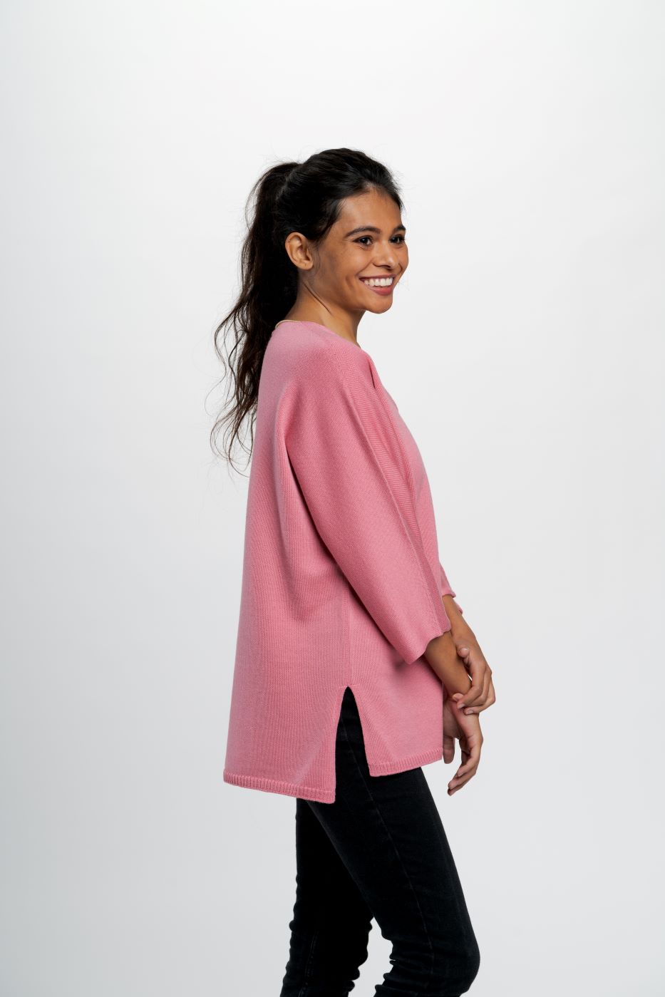 MAGLIA KIMONO HOT PINK BEHIND EVERY GREAT WOMAN