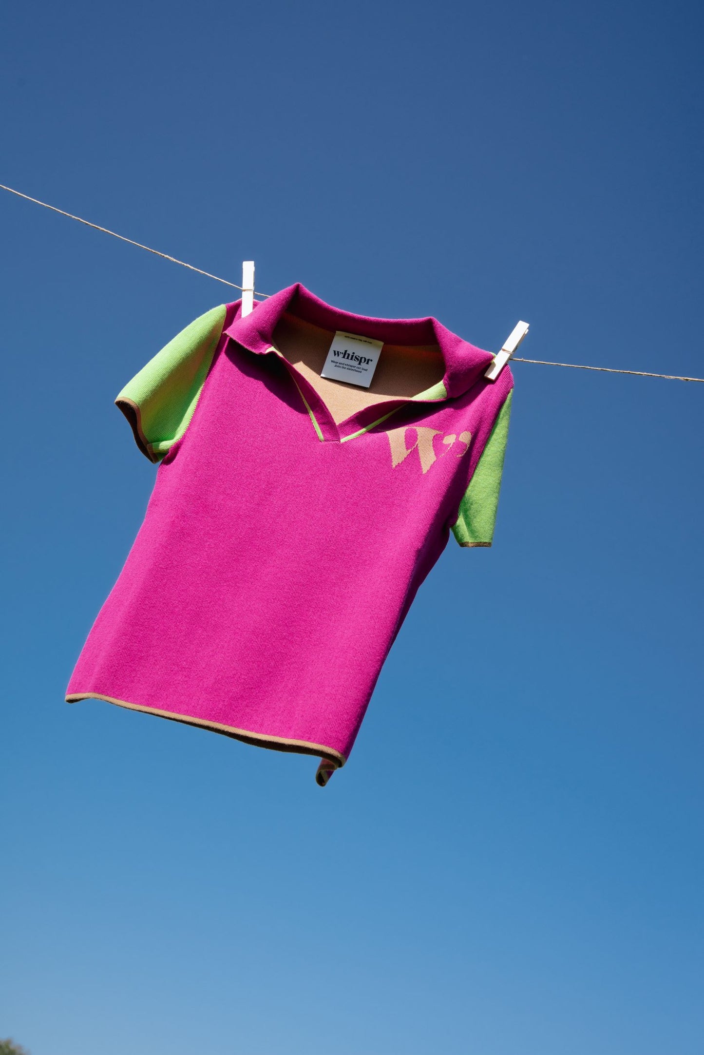 Polo in maglia a micro-costine W"