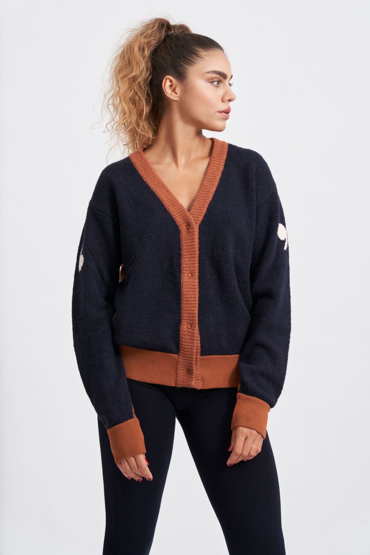 Cardigan in caldo fiocco di cotone bio MIND THE GAP